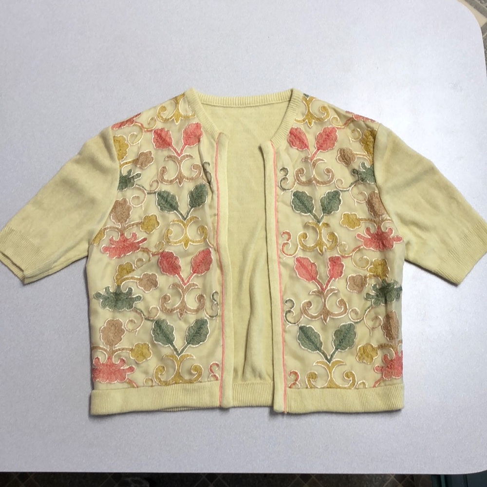 Vintage embroidered cardigan
